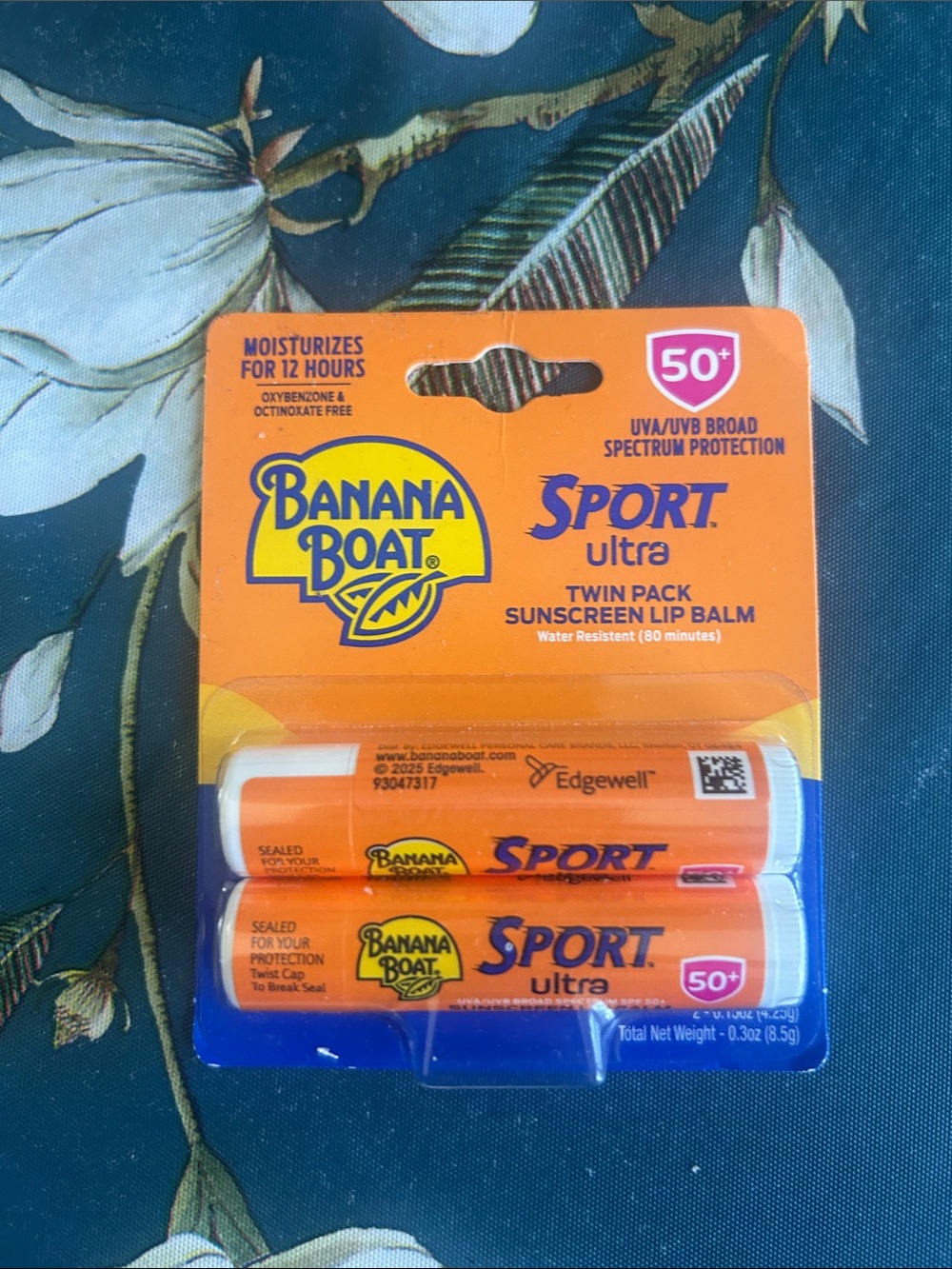 Banana Boat Sport Ultra SPF 50+ Sunscreen Lip Balm Twin Pack - Orange